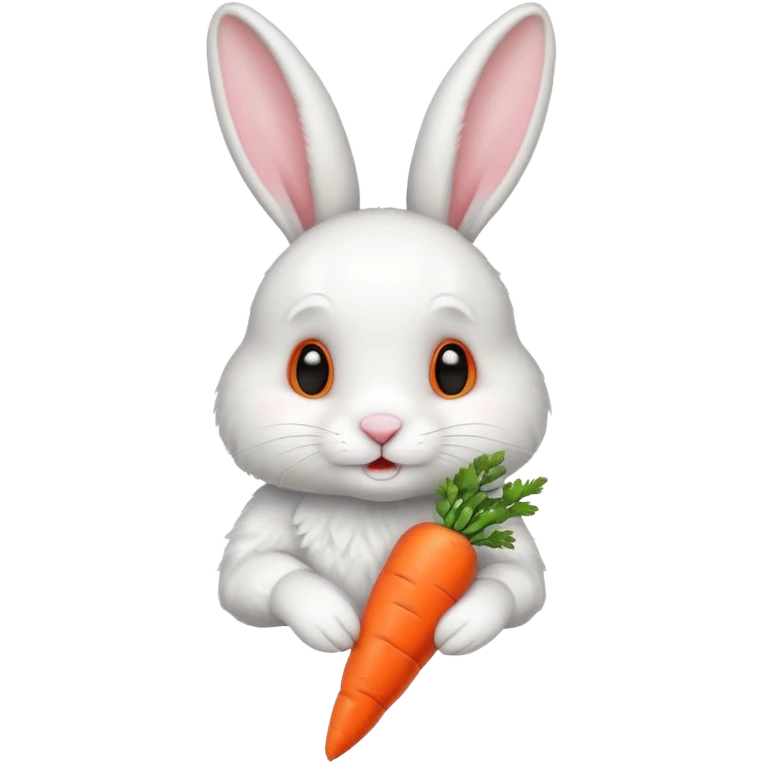 bunny with carrot emoji