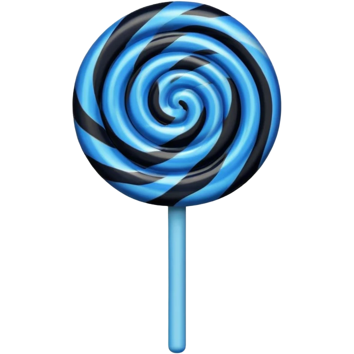 i want dark blue and black lollipop emoji