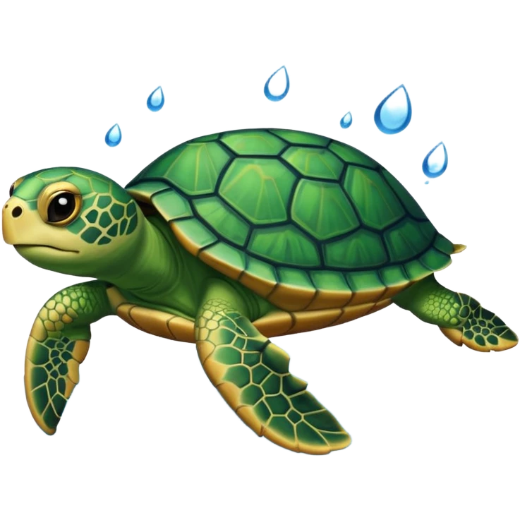 pet turtle in water emoji