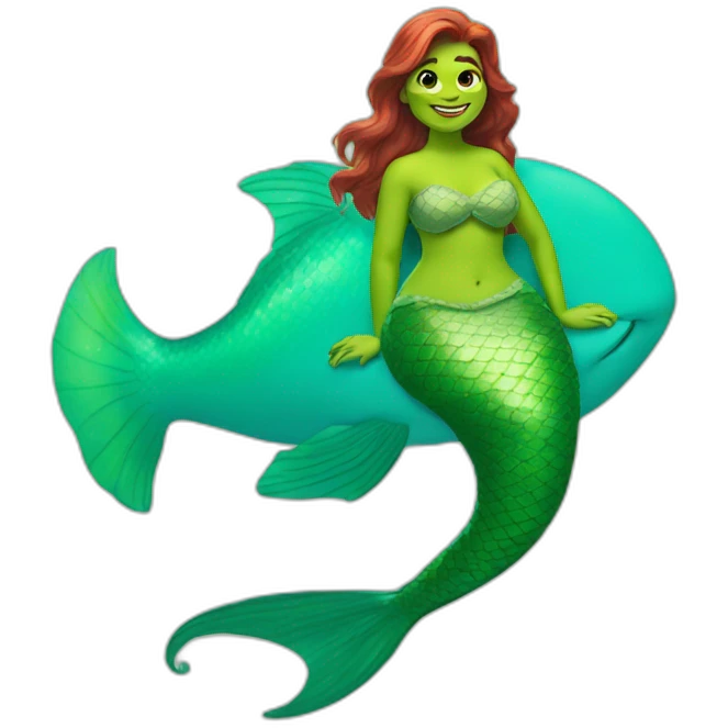 Shrek the mermaid emoji