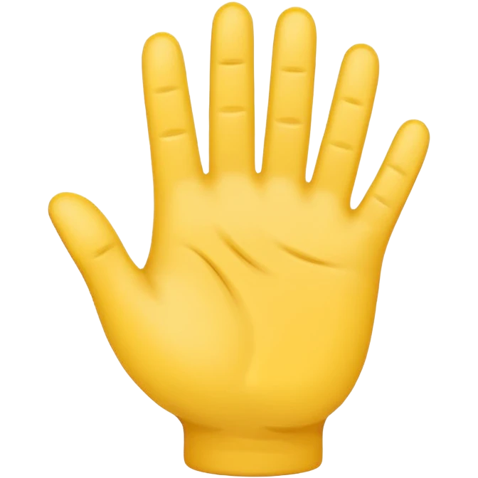 Hand emoji with the number 8 emoji