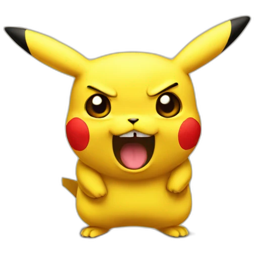 Angry Pikachu  emoji