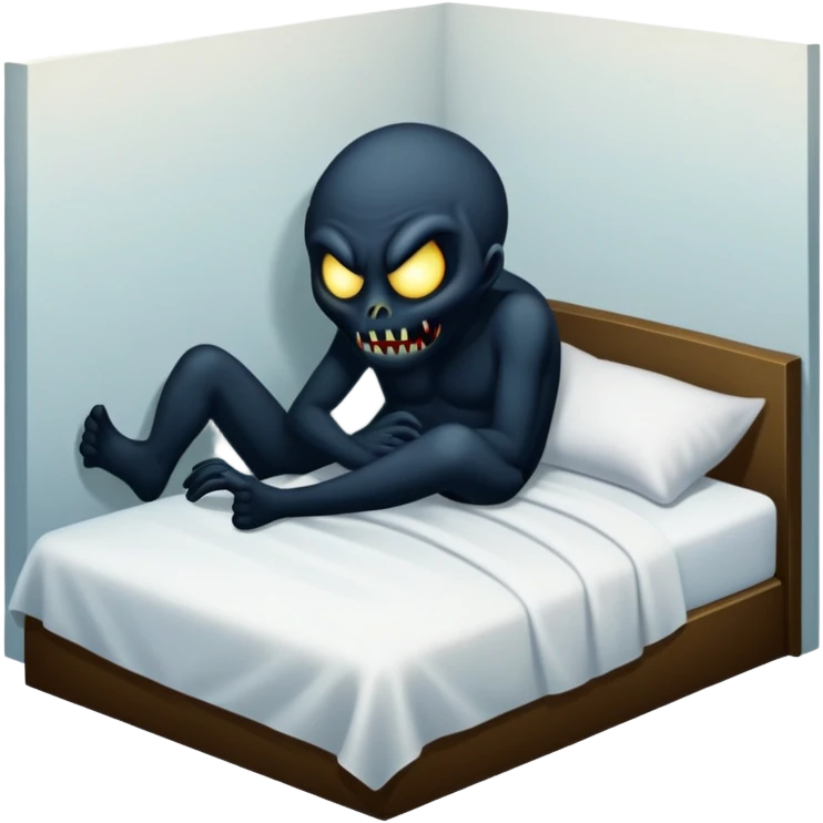 Sleep paralysis demon in the corner emoji