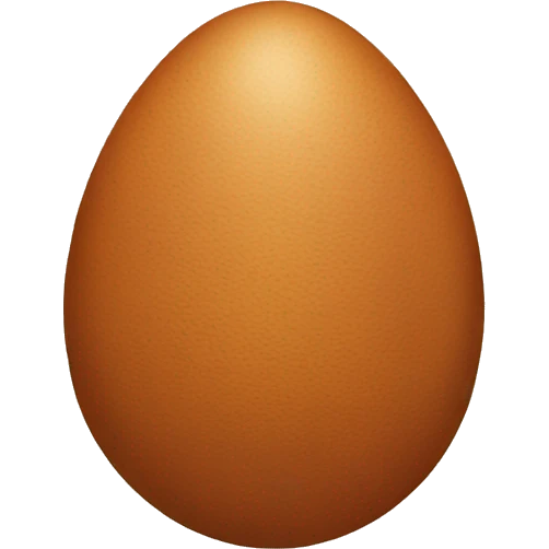 brown egg emoji