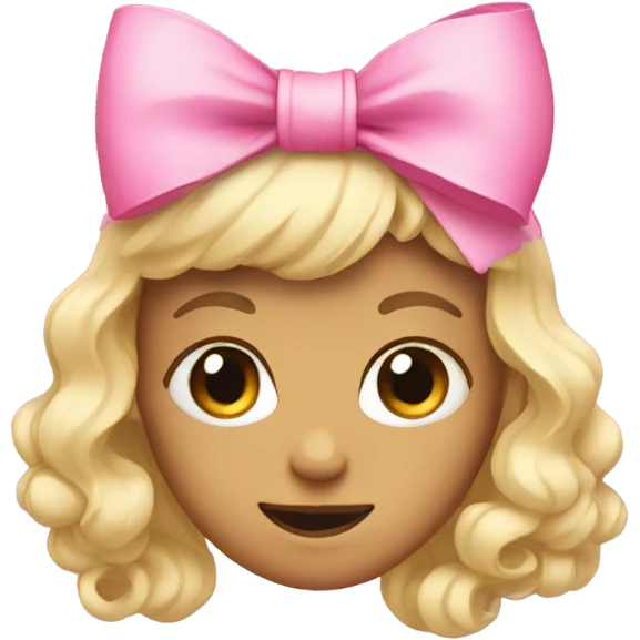 🥹with a pink bow emoji