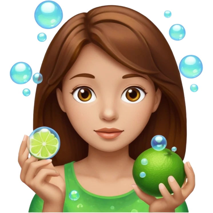 👩🏻‍🦱🫧✨️🍋‍🟩 emoji