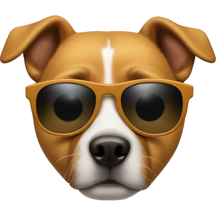 Dog with sunglasses emoji
