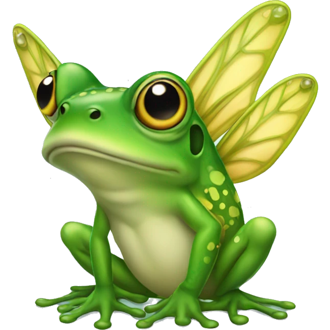 Fairy frog emoji