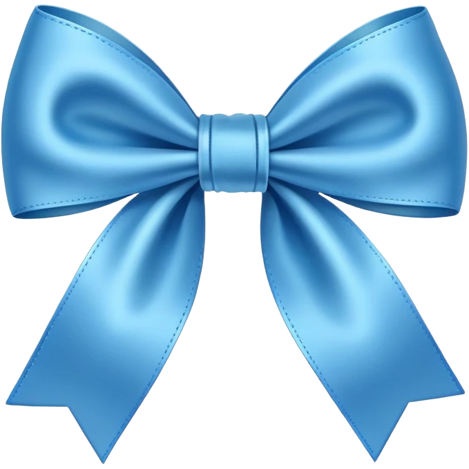 Moño azul emoji
