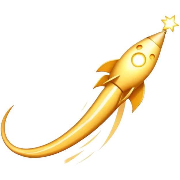 bright comet with long tail emoji