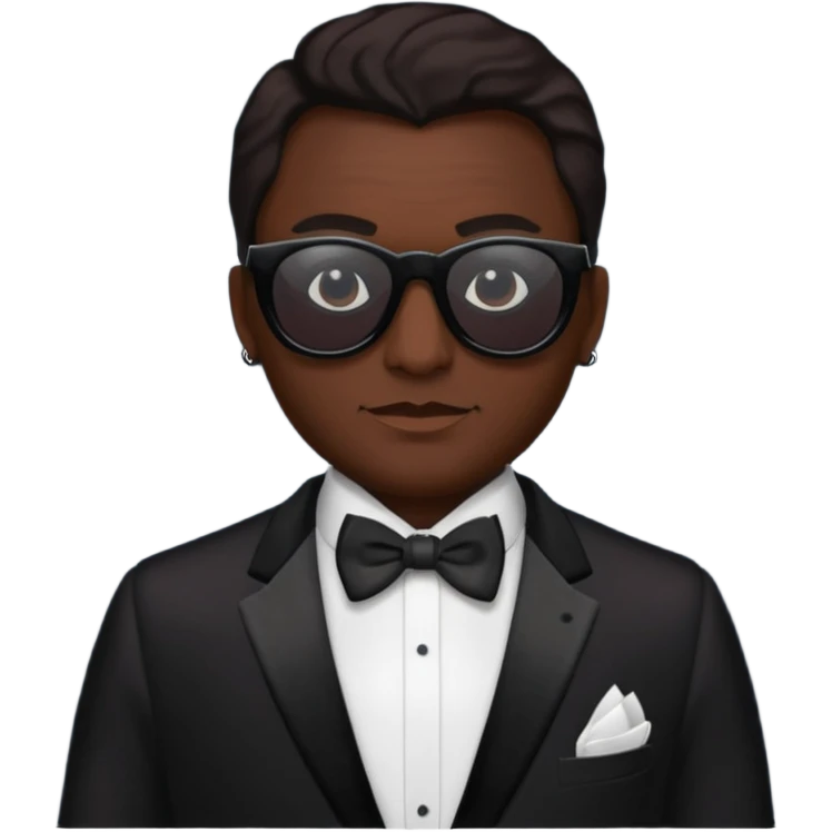 The bogeyman in sunglasses and a tux  emoji