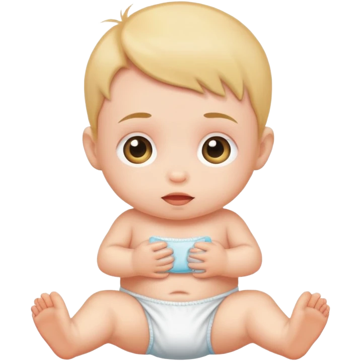 ребенок в подгузнике emoji