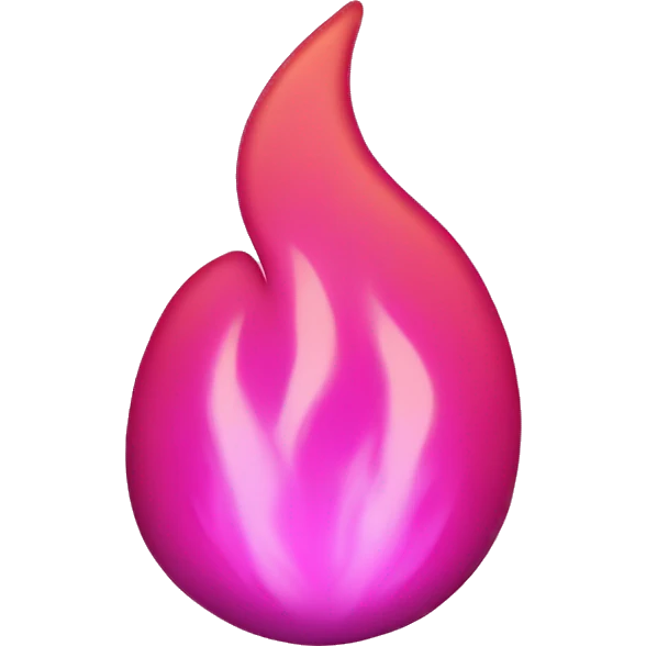 Pink fire  emoji