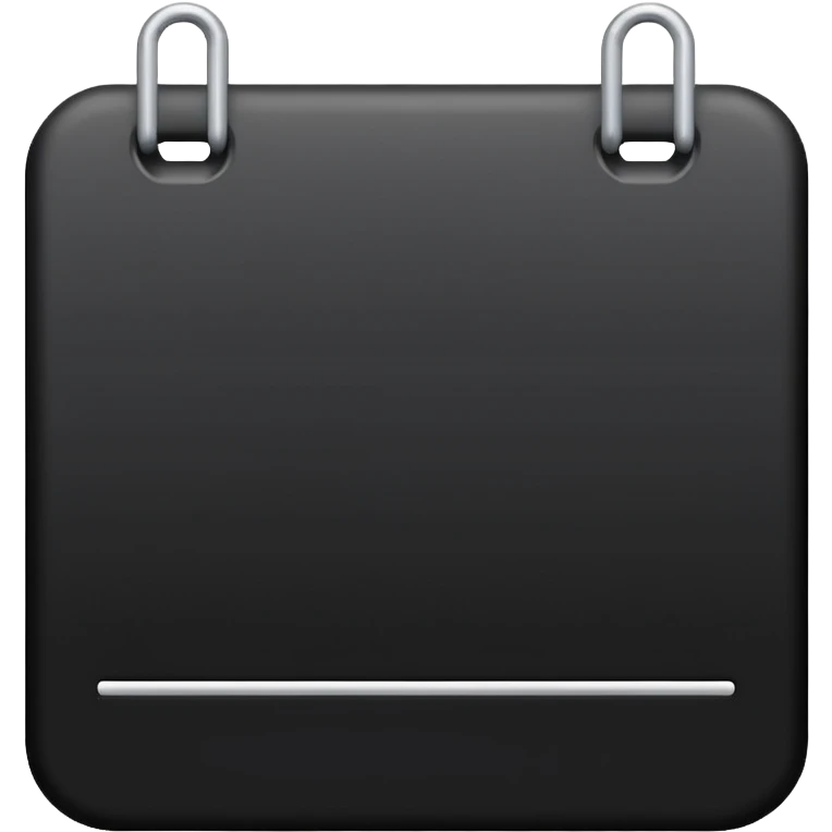 black calendar without numbers emoji