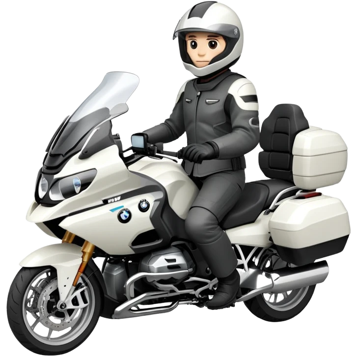 BMW R 1200 RT touring motorcycle with rider emoji