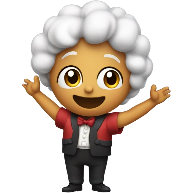 Taking a bow after preformance emoji