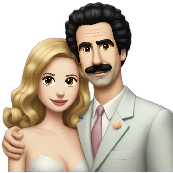 borat hugs lana del ray emoji