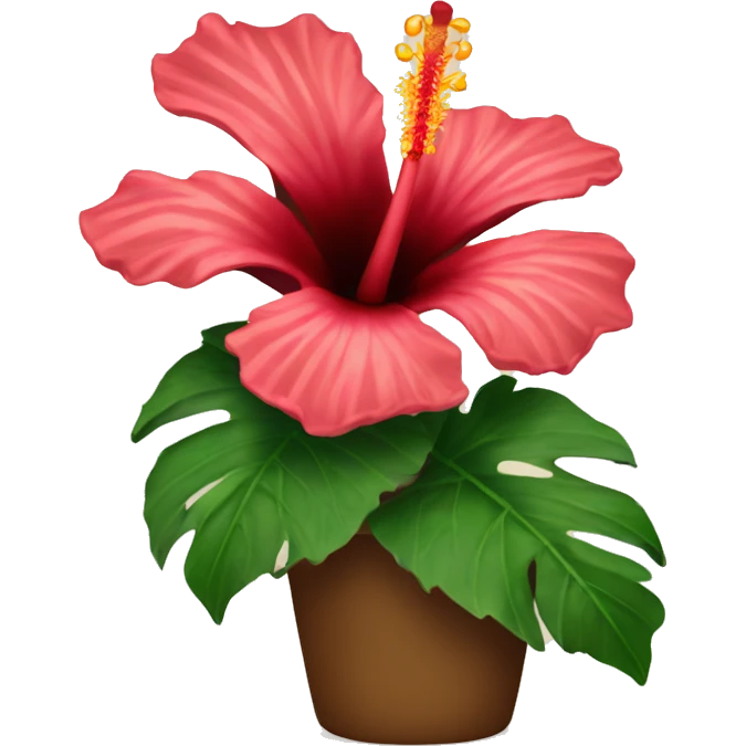hibiscus flower  emoji