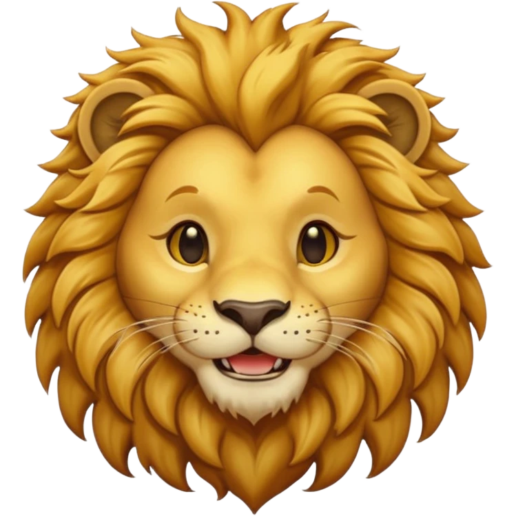 lion smile emoji