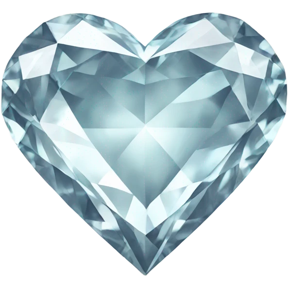 Heart shaped diamond shining emoji