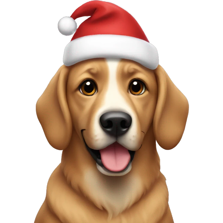 Dog Christmas  emoji