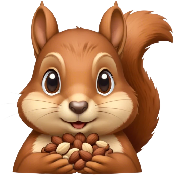 Squirrel with cheeks full of nuts  emoji