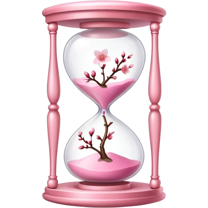 Cherry Blossom hourglass emoji
