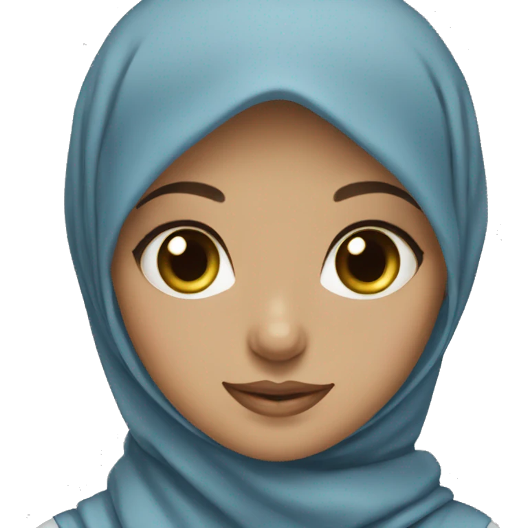 hijab girl blue eyes  emoji