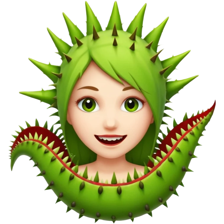 Mujer planta carnivora emoji