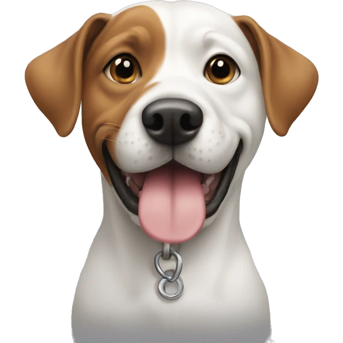 ball head on a dog emoji
