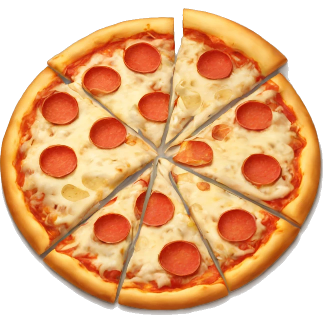 Pizza with a lot of cheese emoji