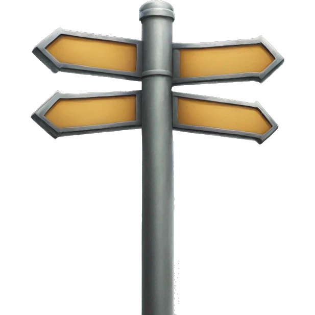 metal signpost emoji