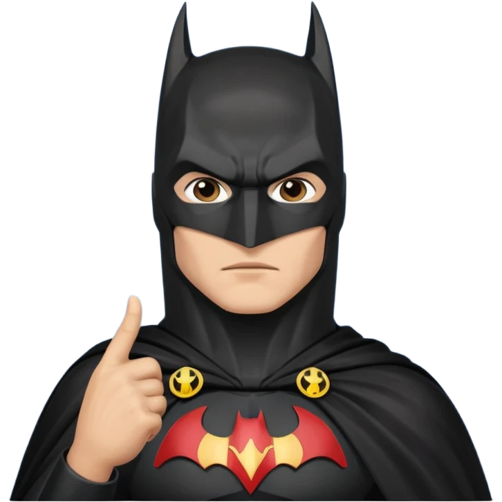 Бэтман с рукой типо приветствие emoji