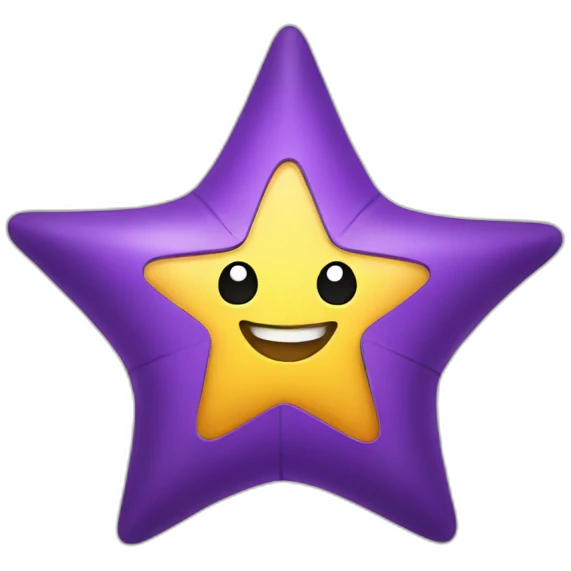 cheerful star emoji