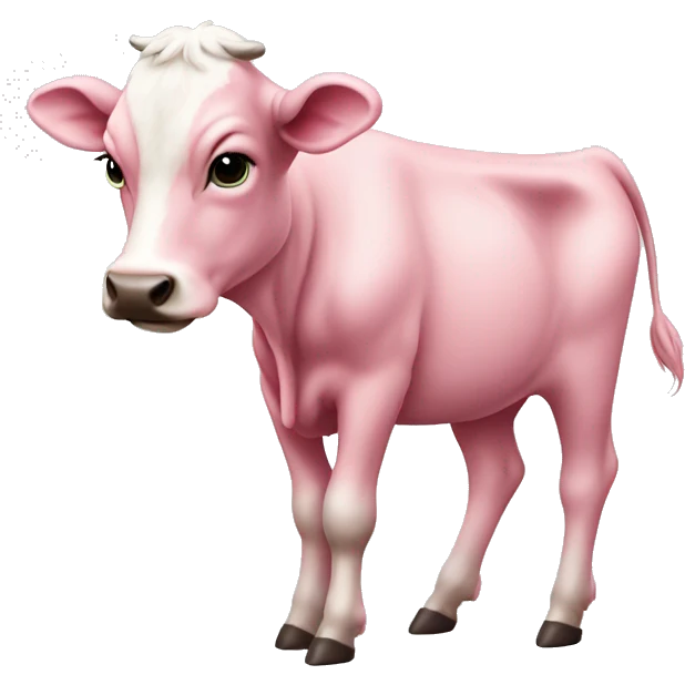  Pink calf side profile x 4 legs  emoji