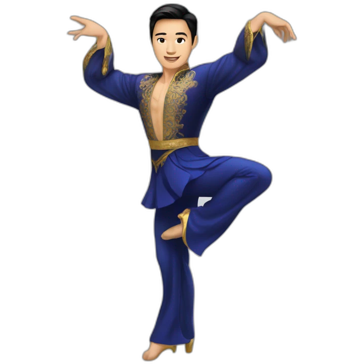 asian ballroom latin male dancer emoji