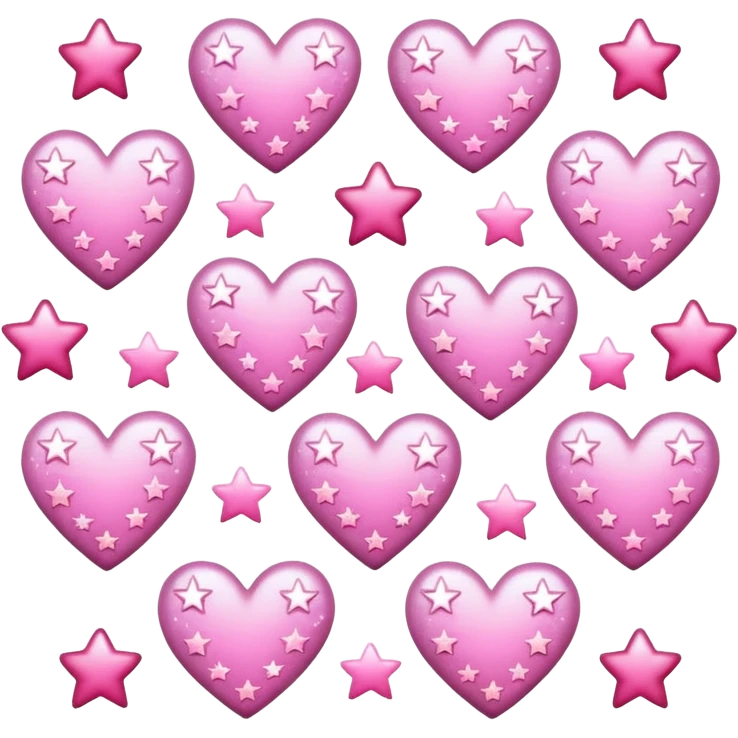 emojis basicos, pero su version girlie en tonos rosa emoji
