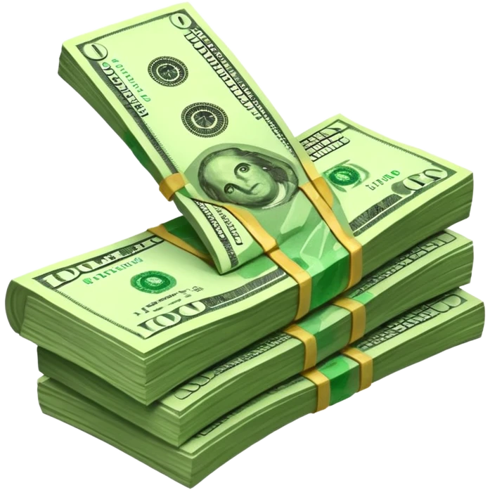 Falling value of the dollar emoji