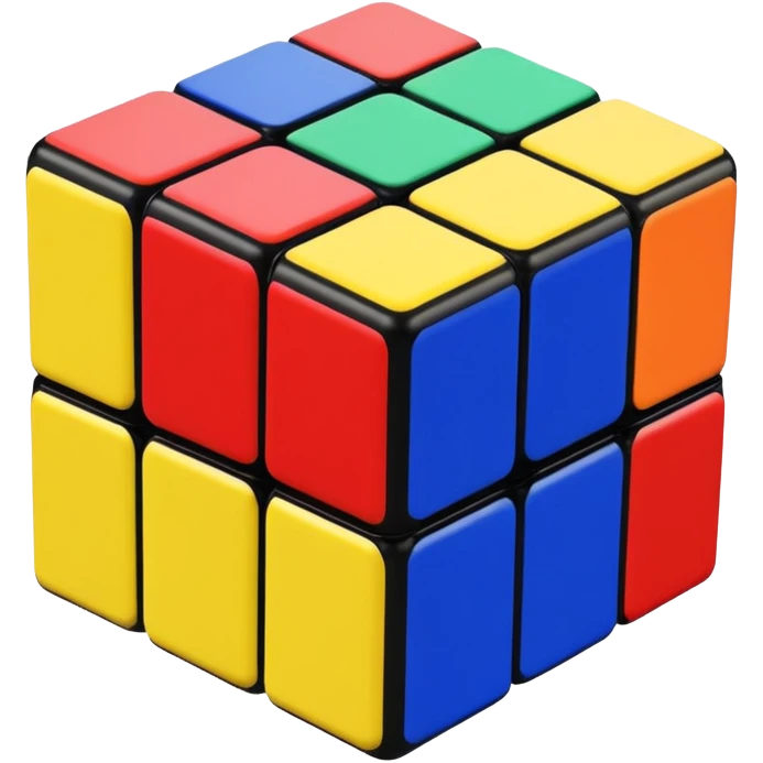 a 3×3 rubik's cube emoji