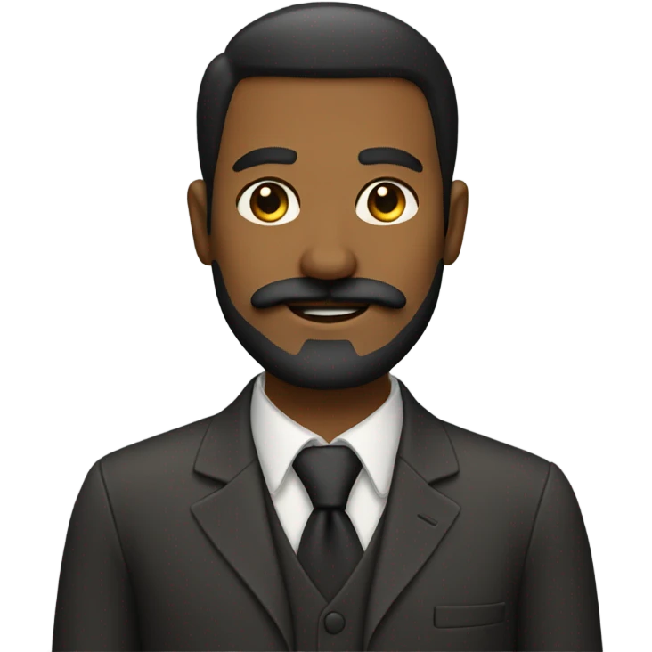 Man with mustache and beard  emoji