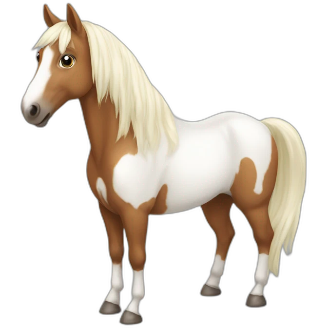 caballo blanco emoji