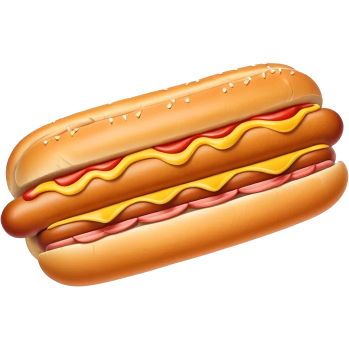 a huge hot dog  emoji