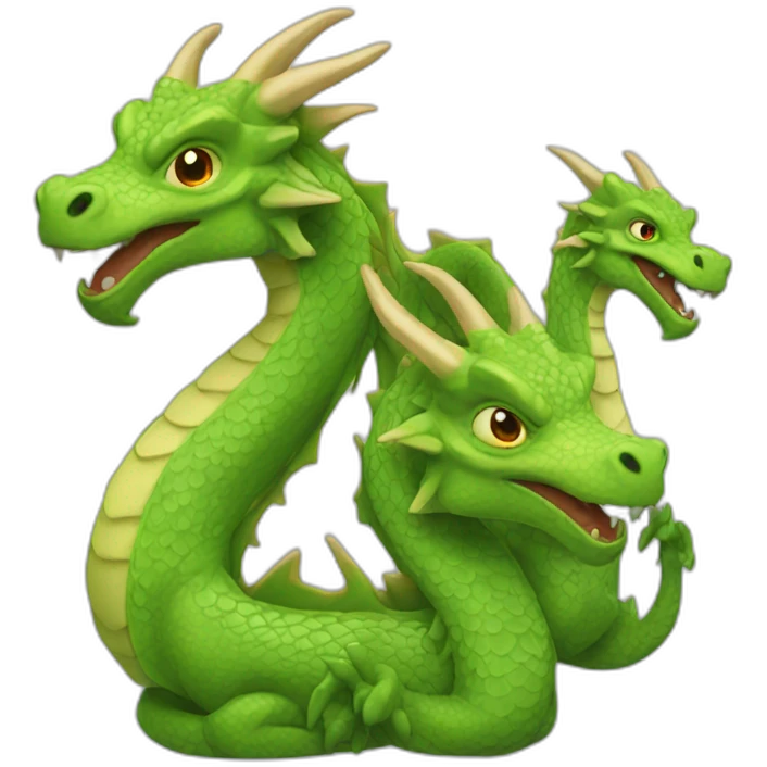 Three head dragon emoji