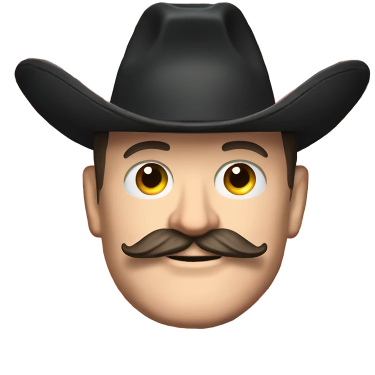  Elon musk with big mustache and black sombrero mexican hat and Tesla logo red shirt Tesla symbol coin emoji