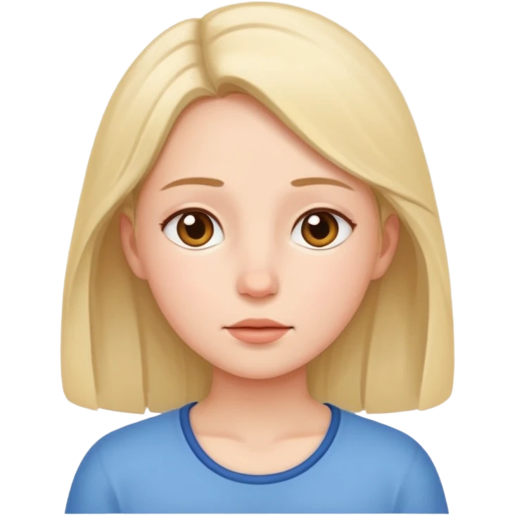 Chica respirando con tranquilidad  emoji