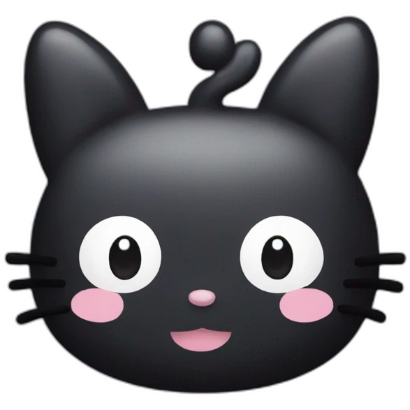 sanrio kuromi head emoji