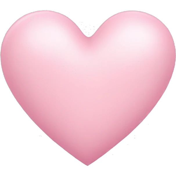 Light pink heart emoji