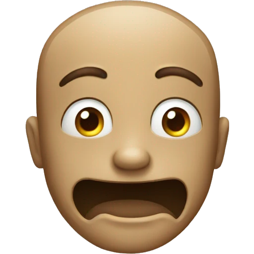 Un emoji qui regarde mal emoji