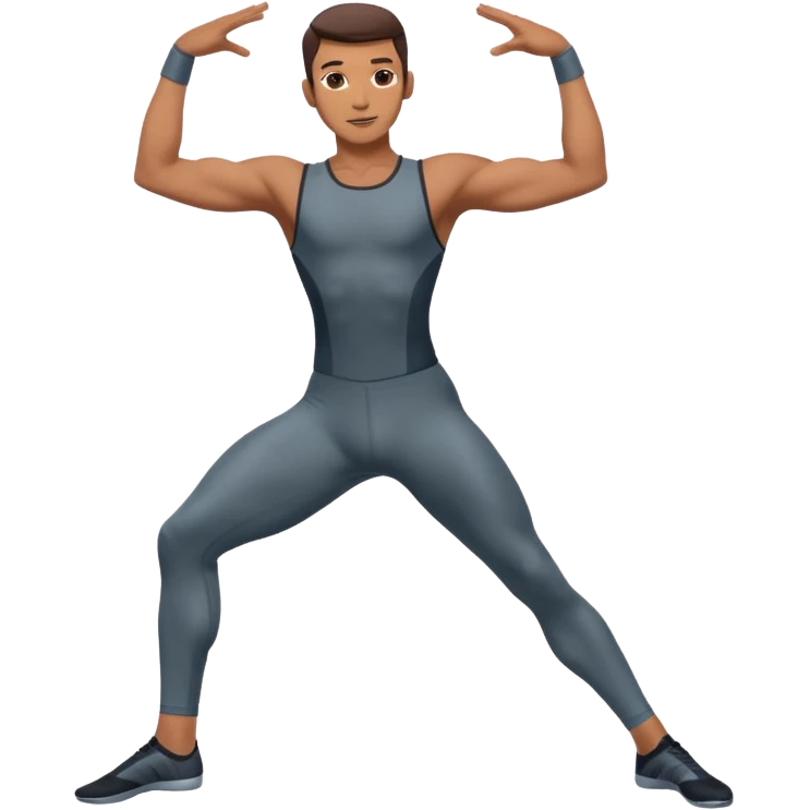male dance choreographer with full tights  emoji