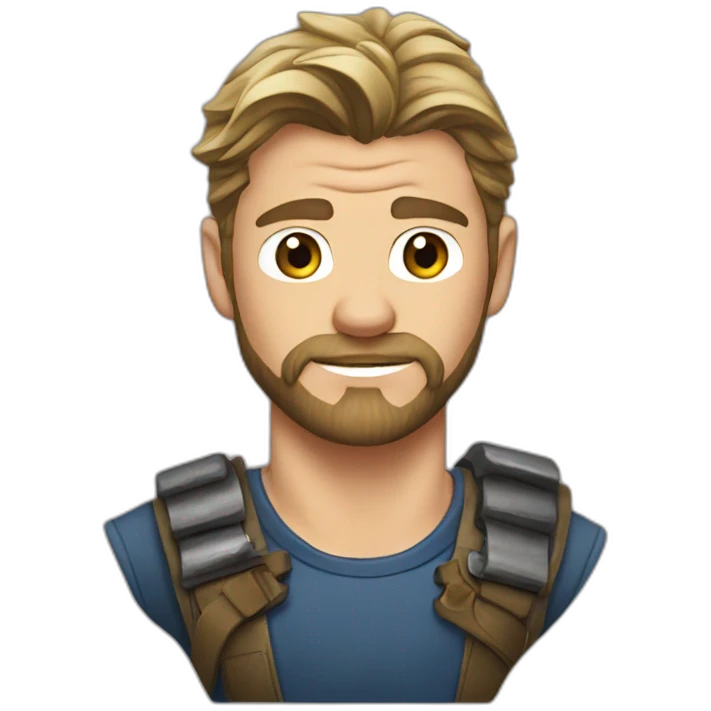 chris hemsworth t-shirt emoji